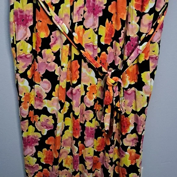 Jason Wu Pastel Floral Rayon Dress Size Large - Picture 6 of 8